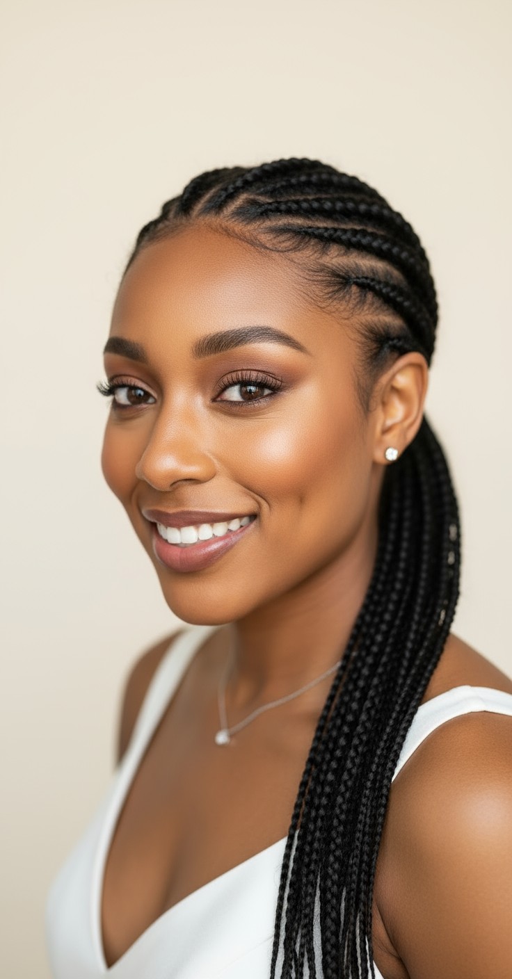 After Braided Ponytail